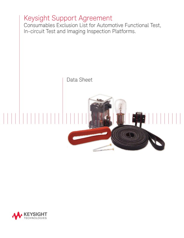 Support Agreement Consumables Exclusion List for Alternative